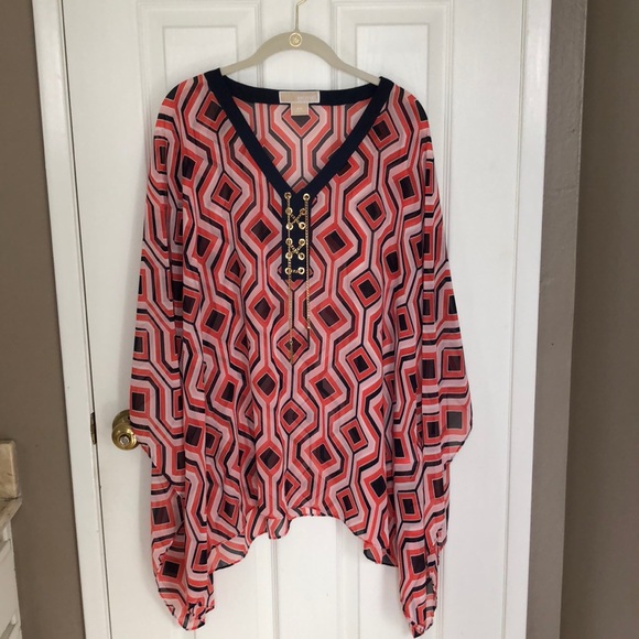 Michael Kors Tops - Micheal Kors beautiful sheer chiffon blouse